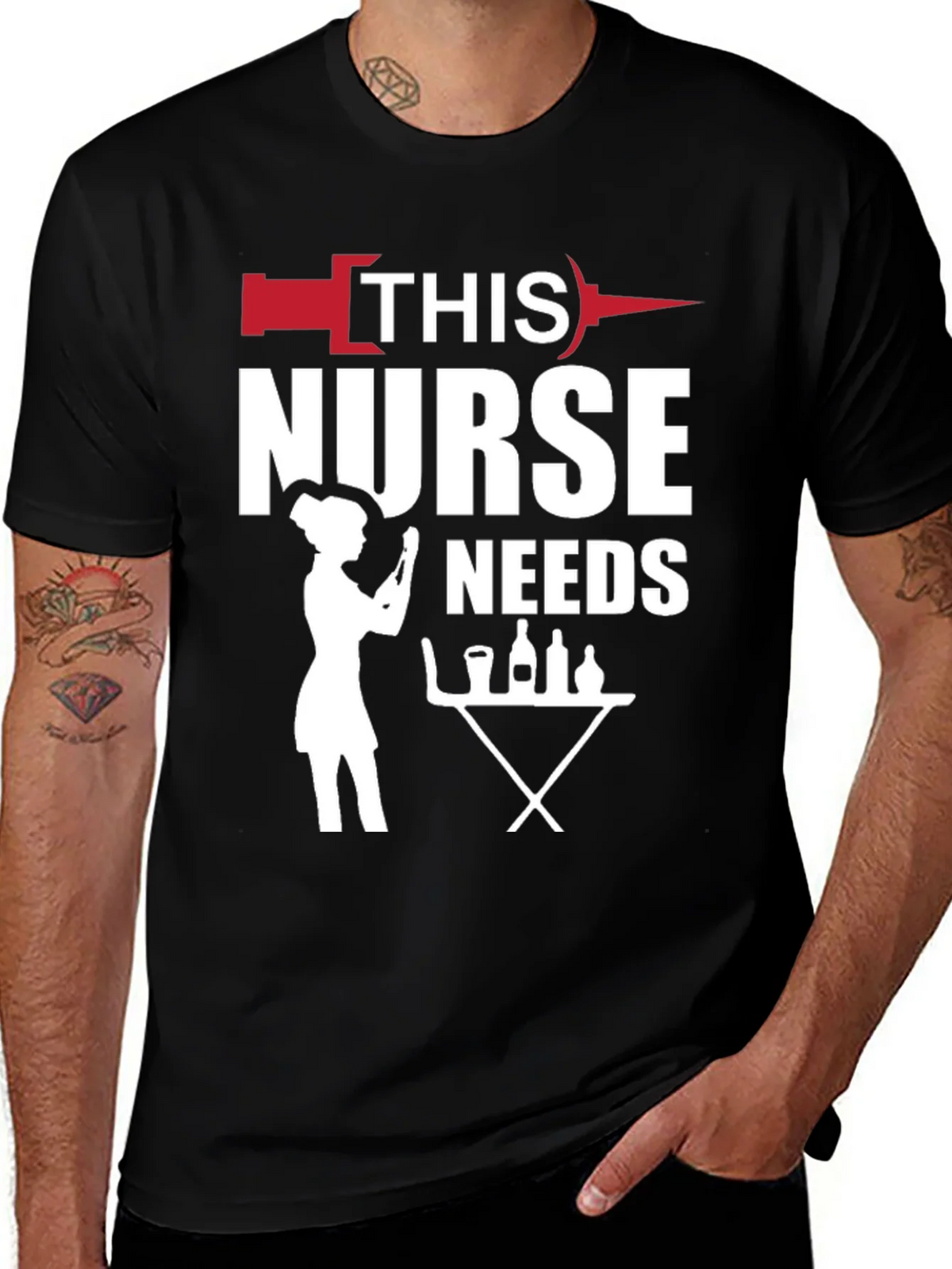Nurse Needs Wine T-Shirt product image 1
