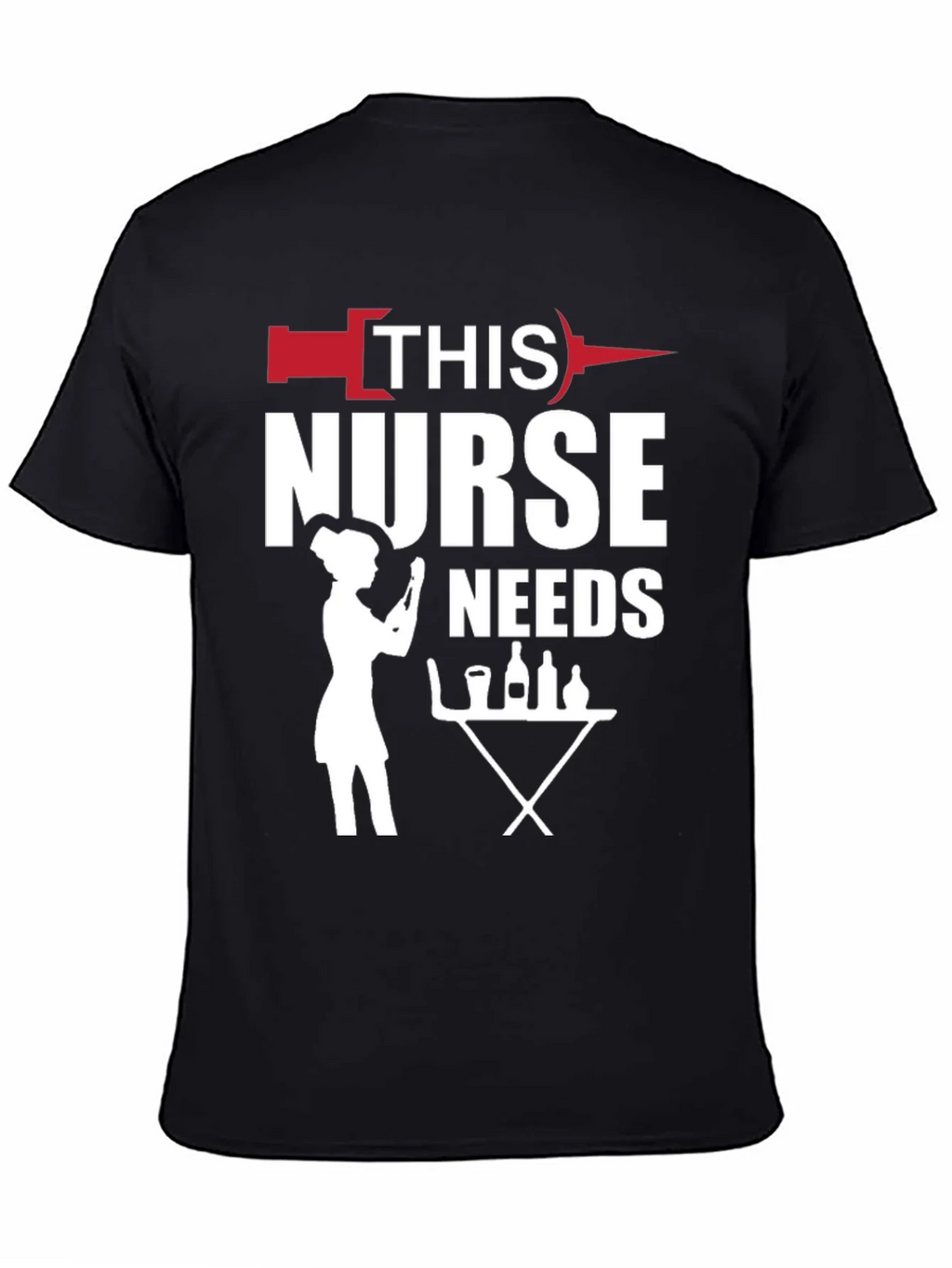 Nurse Needs Wine T-Shirt product image 4