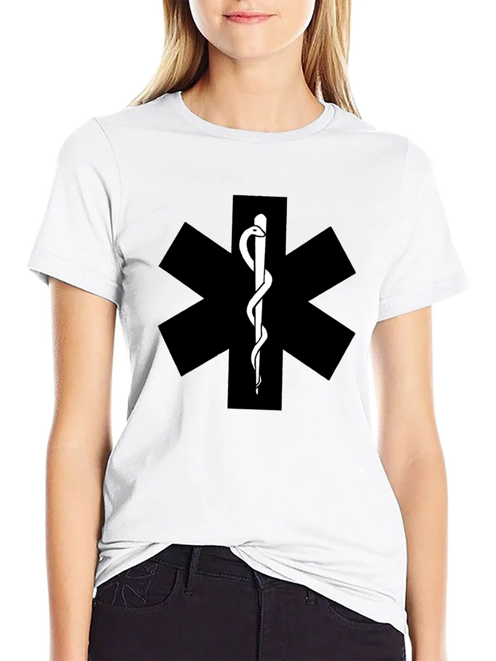 Medical Symbol T-Shirt - EMT Star of Life product image 8