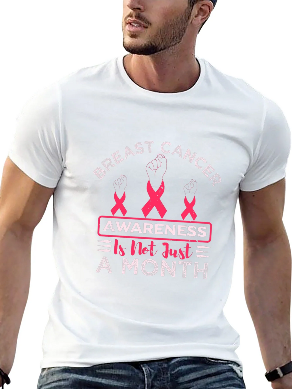Breast Cancer Awareness T-Shirt - Not Just A Month product image 12