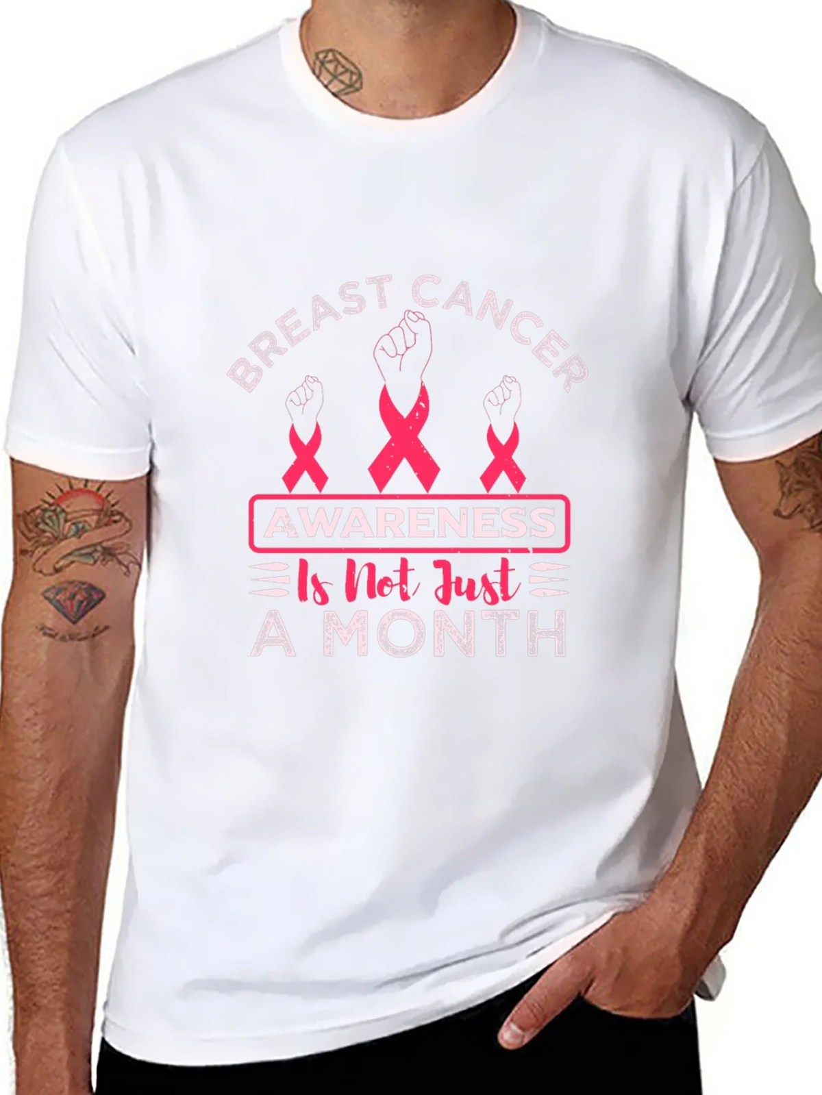 Breast Cancer Awareness T-Shirt - Not Just A Month product image 7