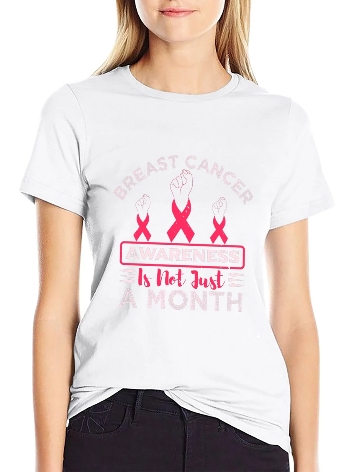 Breast Cancer Awareness T-Shirt - Not Just A Month product image 8