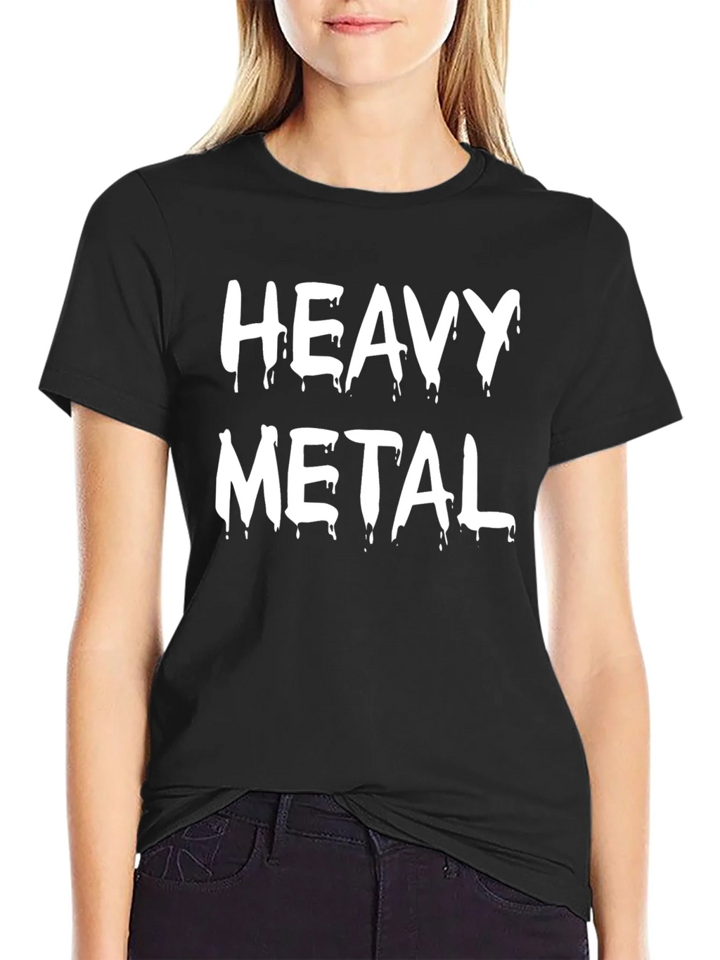 Heavy Metal Graphic T-Shirt - Black Cotton Tee product image 2