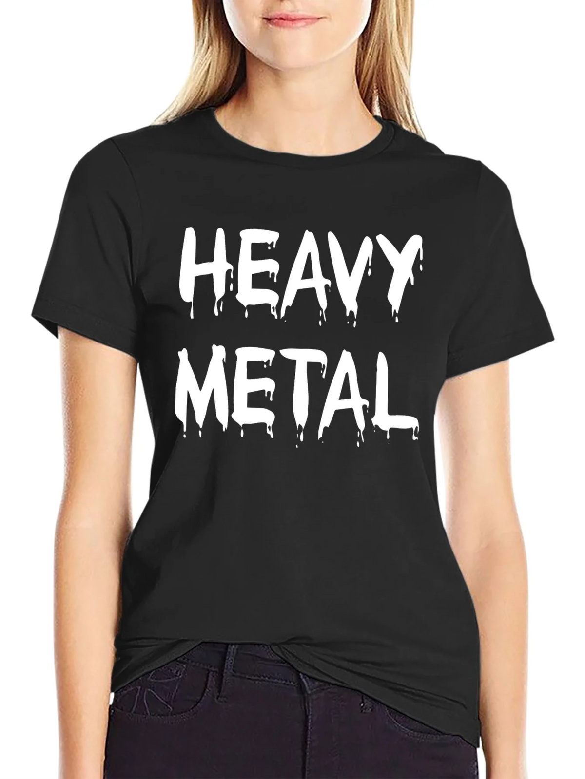 Heavy Metal Graphic T-Shirt - Black Cotton Tee product image 2