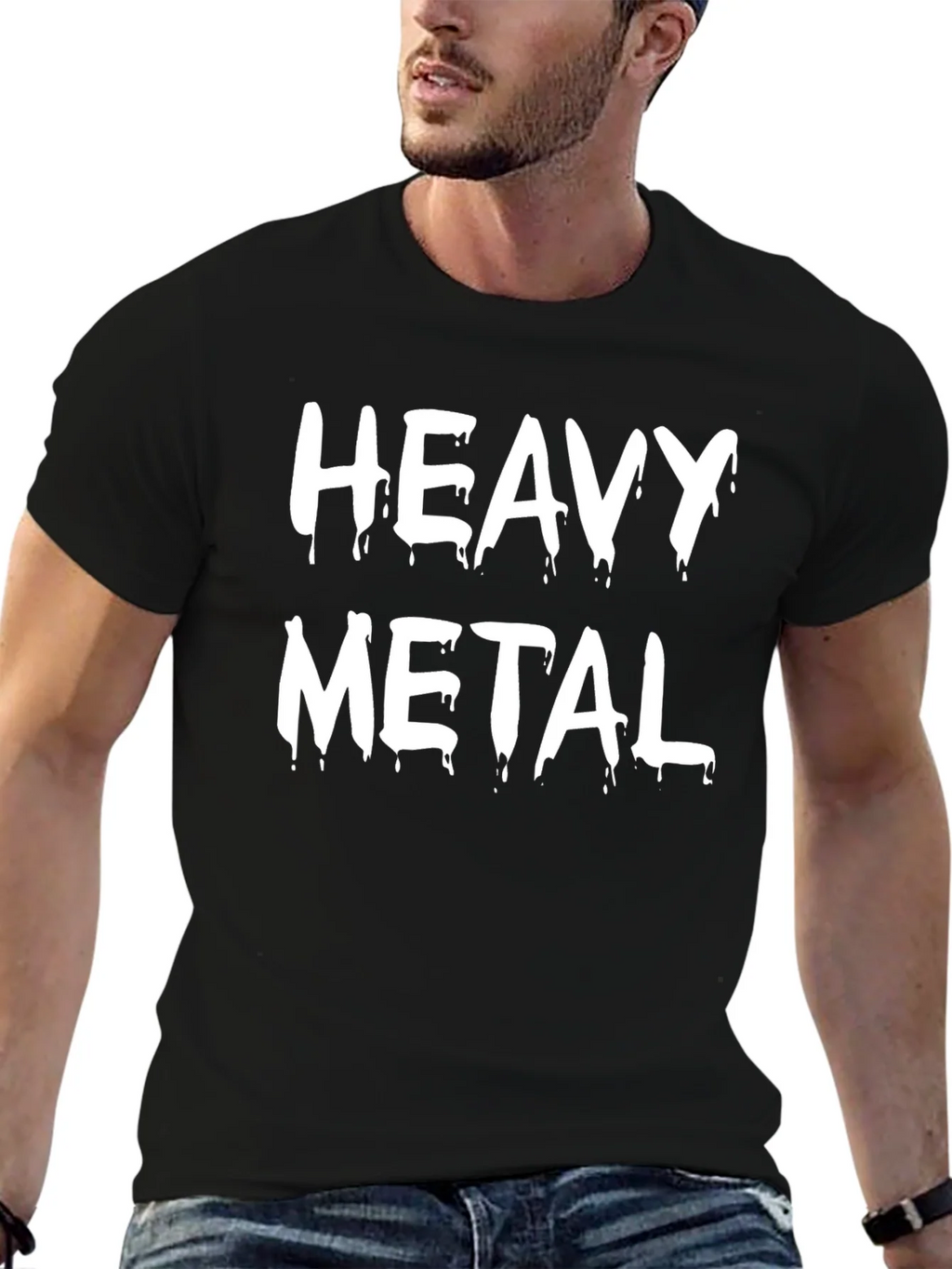 Heavy Metal Graphic T-Shirt - Black Cotton Tee product image 5