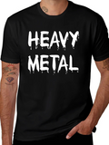 Heavy Metal Graphic T-Shirt - Black Cotton Tee product image 1