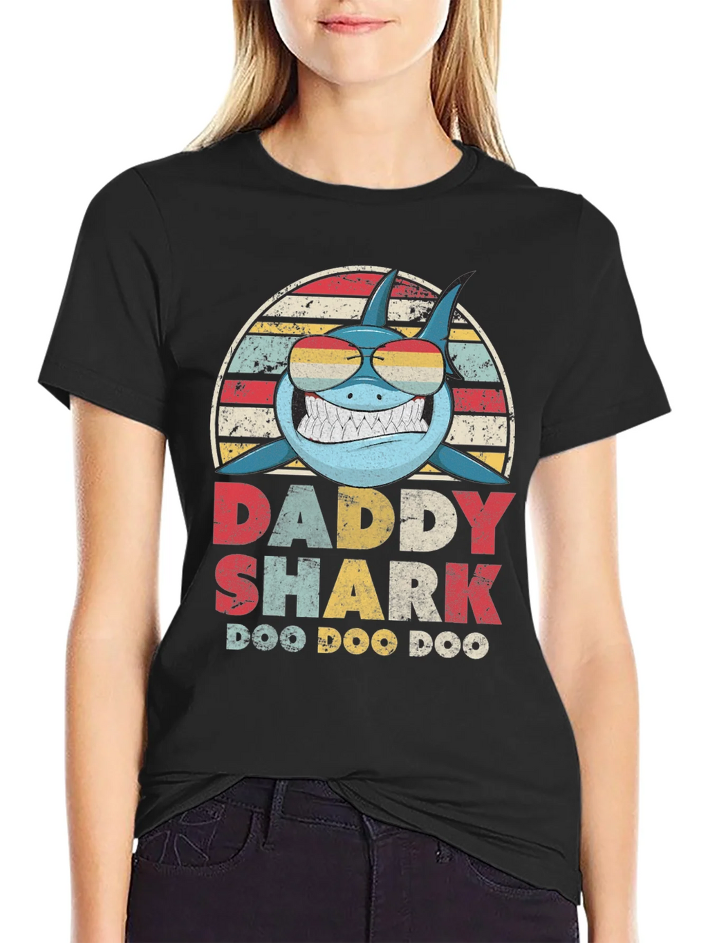 Daddy Shark T-Shirt - Doo Vintage Design product image 2