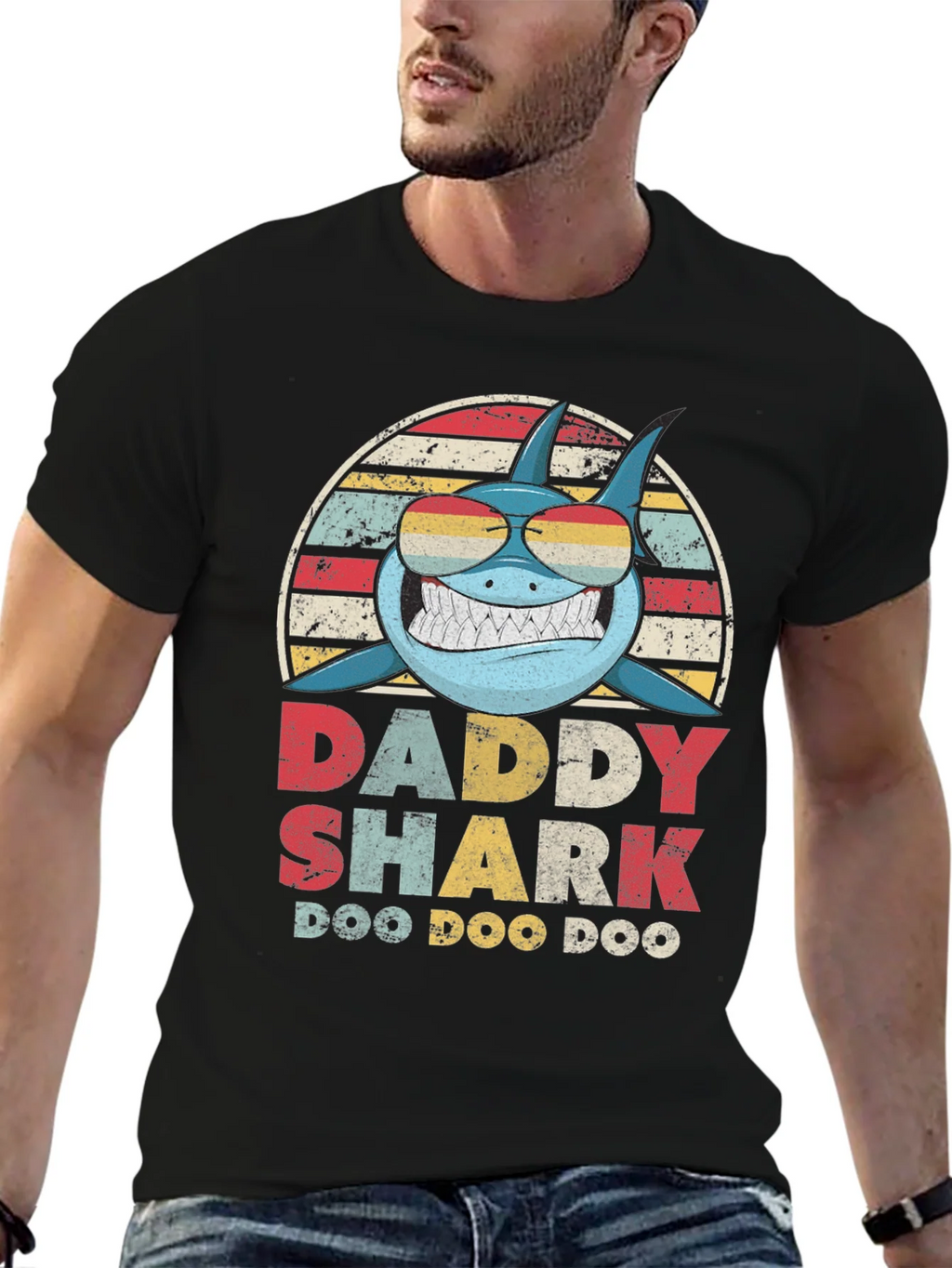 Daddy Shark T-Shirt - Doo Vintage Design product image 6