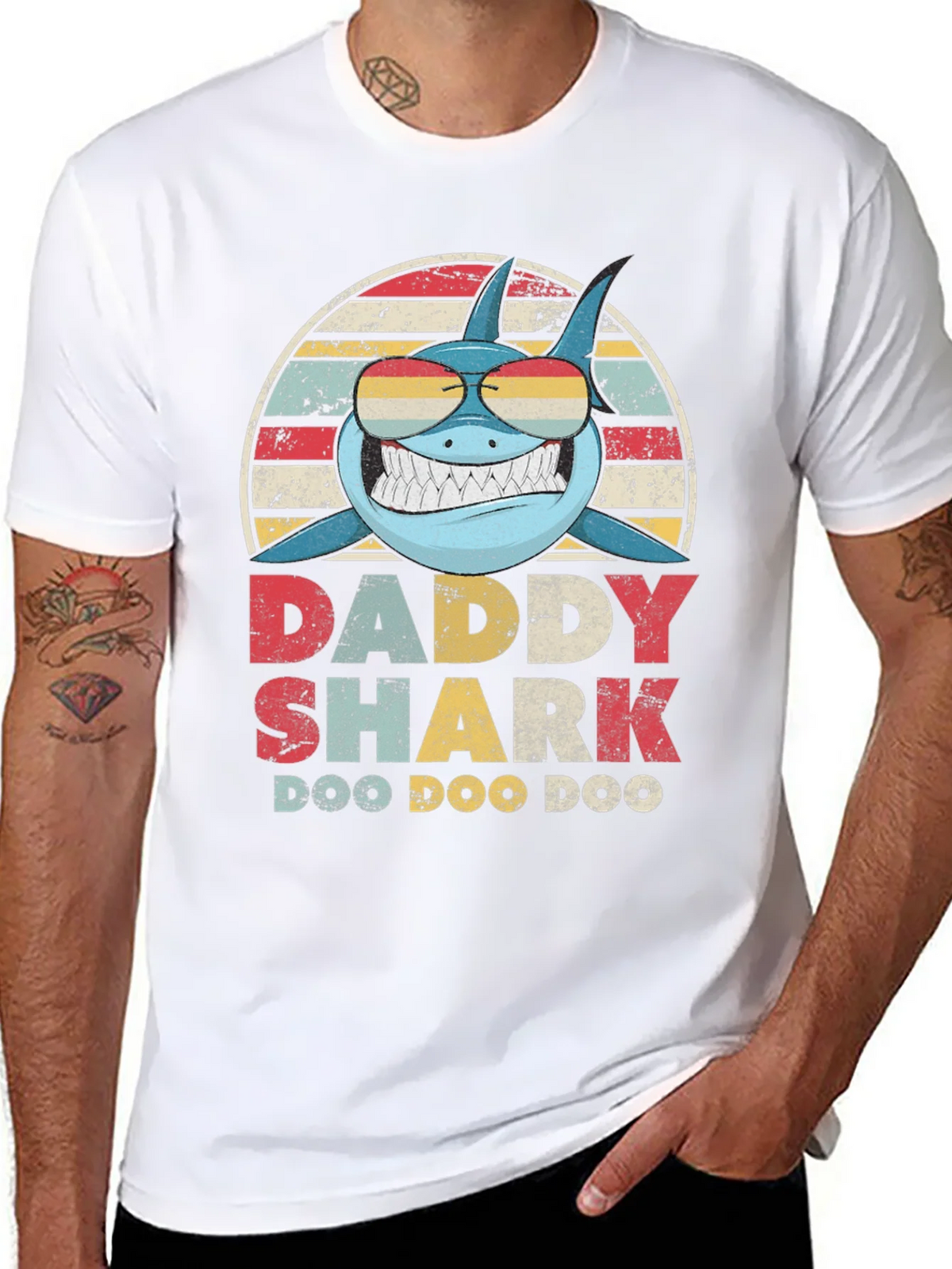 Daddy Shark T-Shirt - Doo Vintage Design product image 7