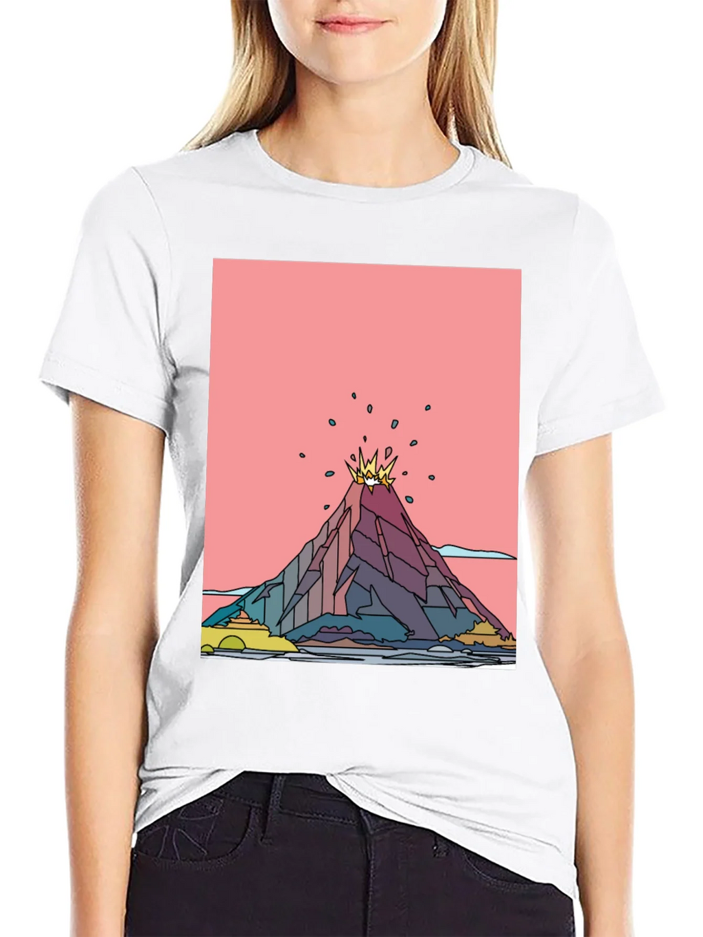 Volcano Graphic Black T-Shirt - Mens Tee product image 8