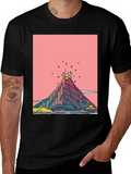 Volcano Graphic Black T-Shirt - Mens Tee product image 1