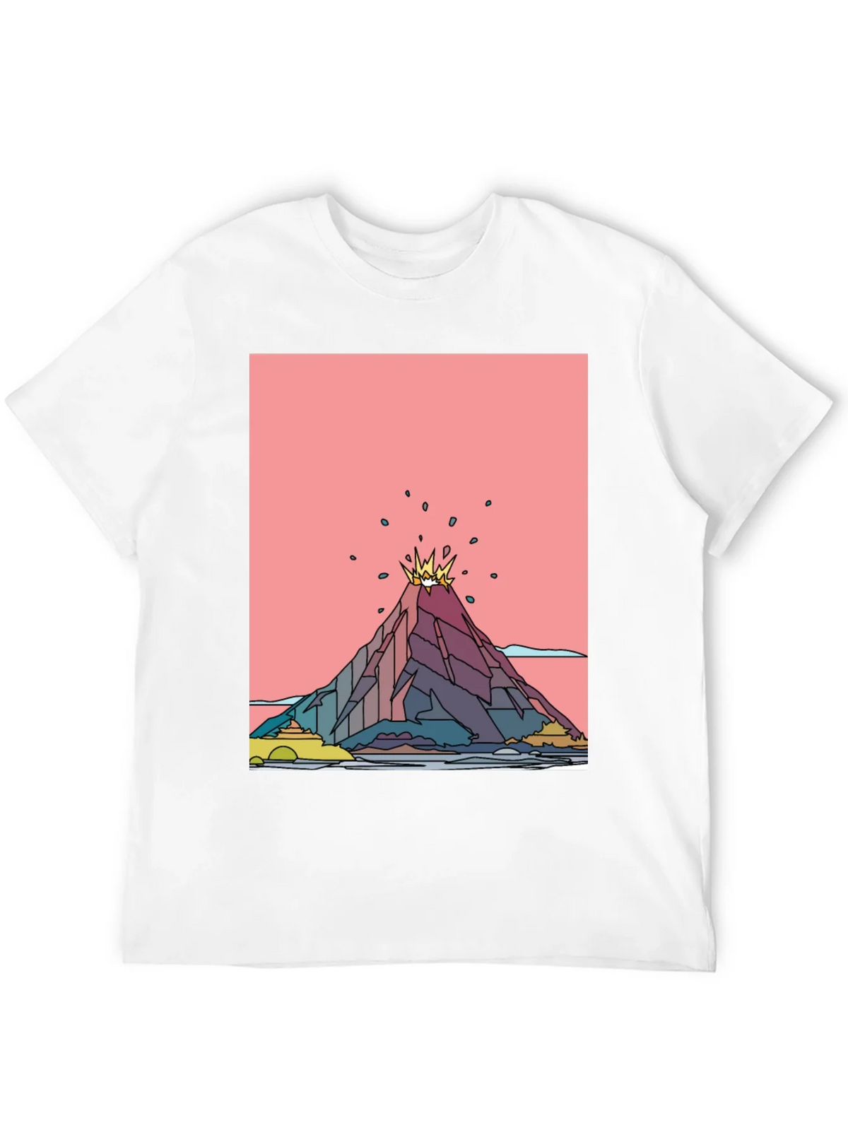 Volcano Graphic Black T-Shirt - Mens Tee product image 11