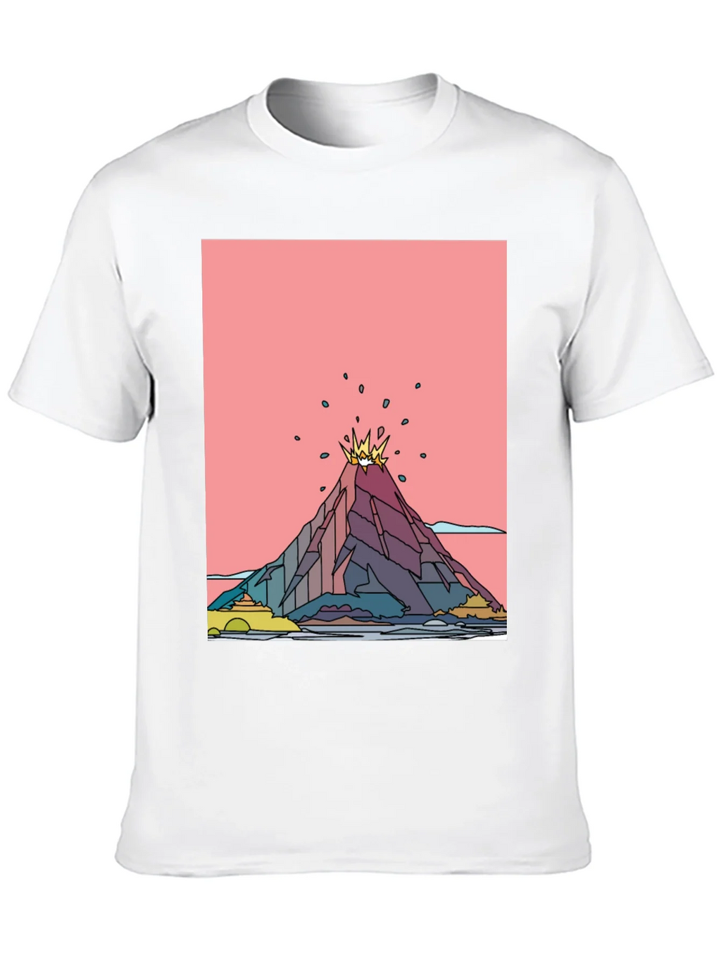 Volcano Graphic Black T-Shirt - Mens Tee product image 9
