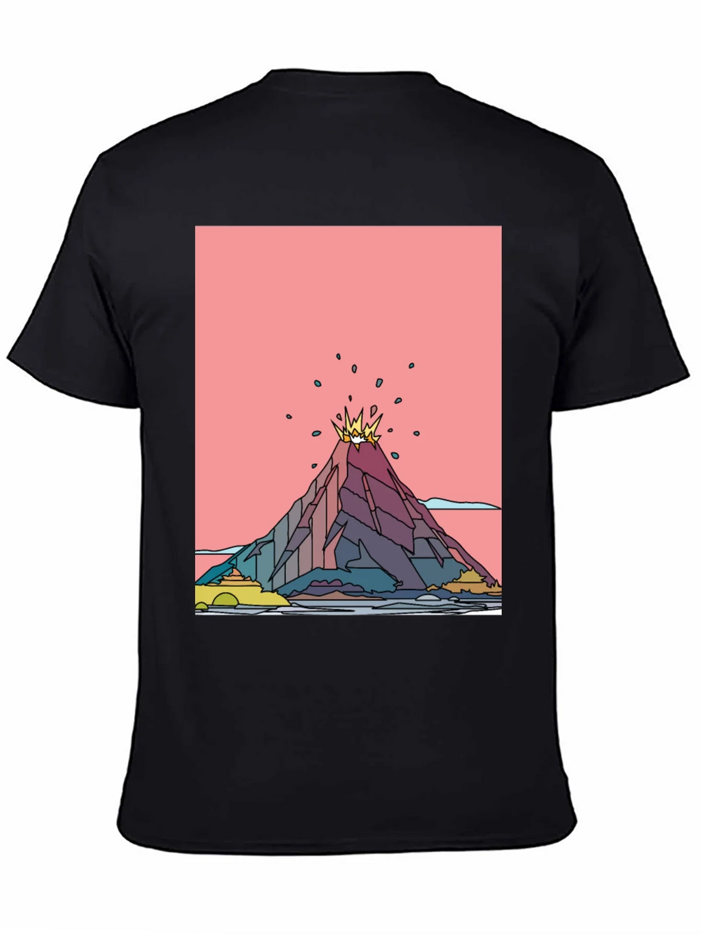 Volcano Graphic Black T-Shirt - Mens Tee product image 4