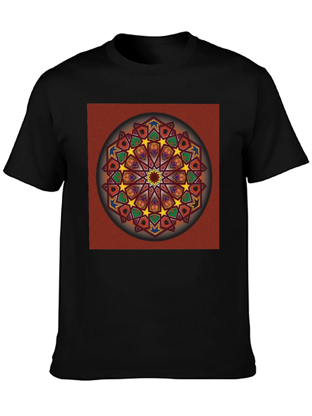 Geometric Mandala Graphic T-Shirt - Artistic Design product image 3