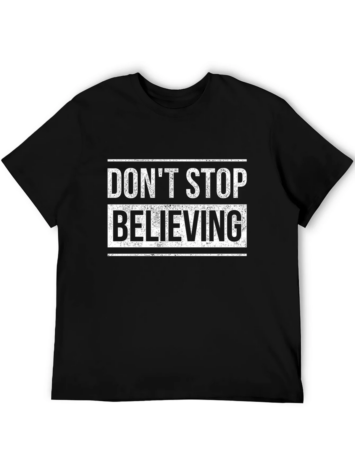 Dont Stop Believing Black Graphic Tee product image 5