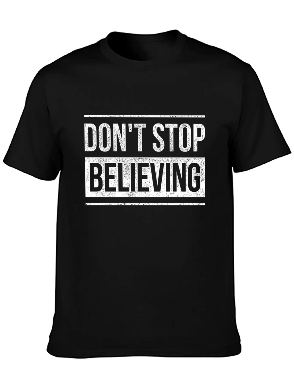 Dont Stop Believing Black Graphic Tee product image 3