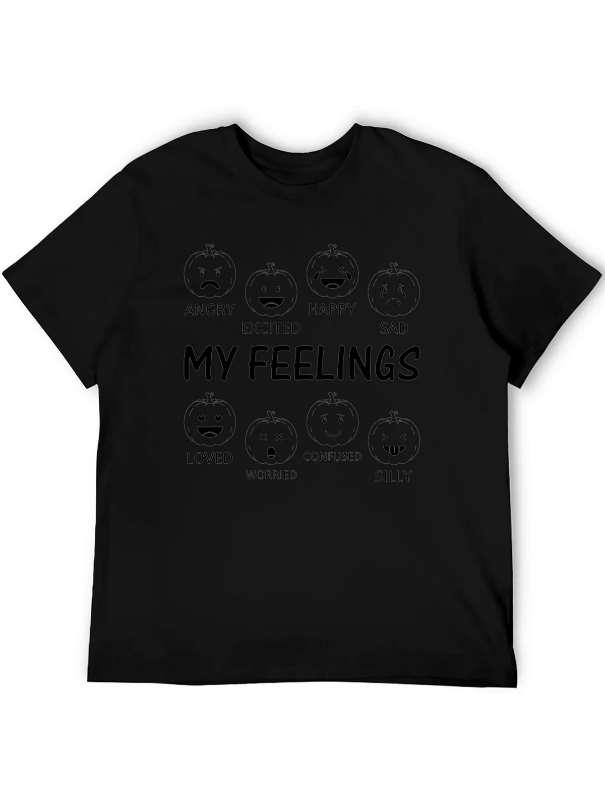 My Feelings Graphic T-Shirt - Black Cotton Tee product image 5