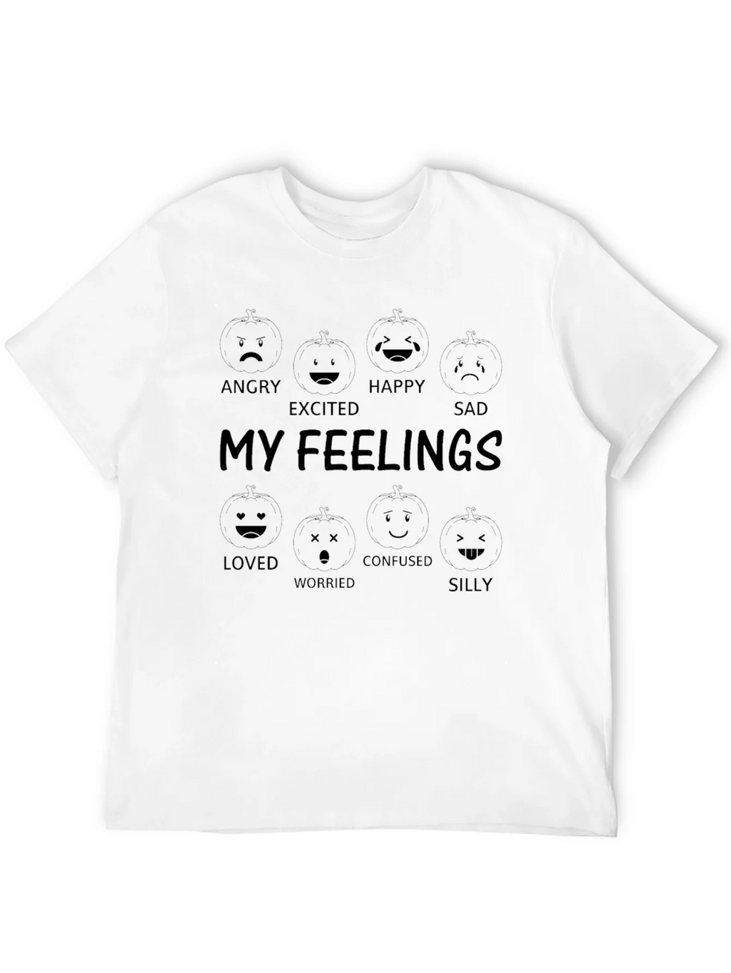 My Feelings Graphic T-Shirt - Black Cotton Tee product image 11
