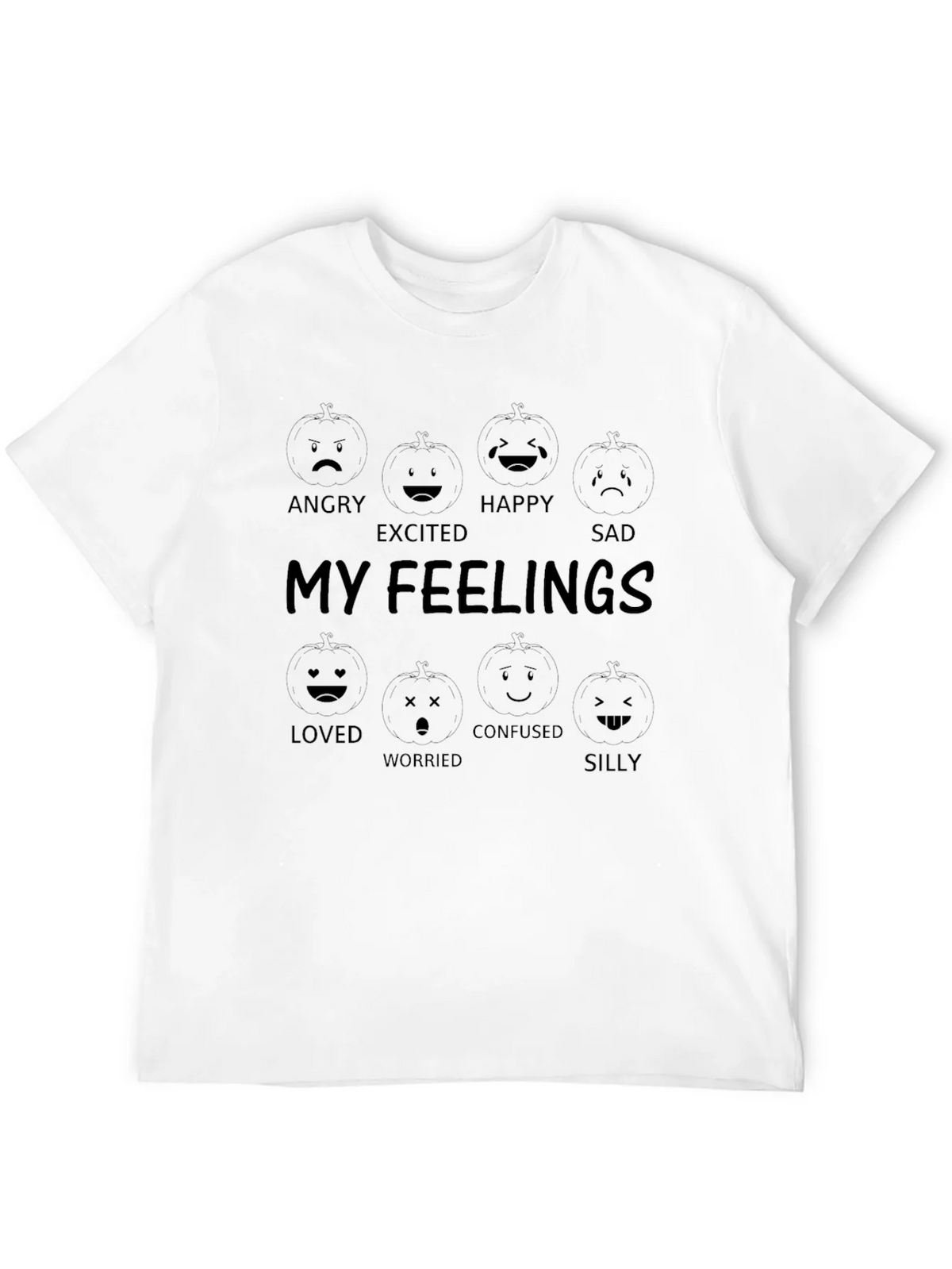 My Feelings Graphic T-Shirt - Black Cotton Tee product image 11