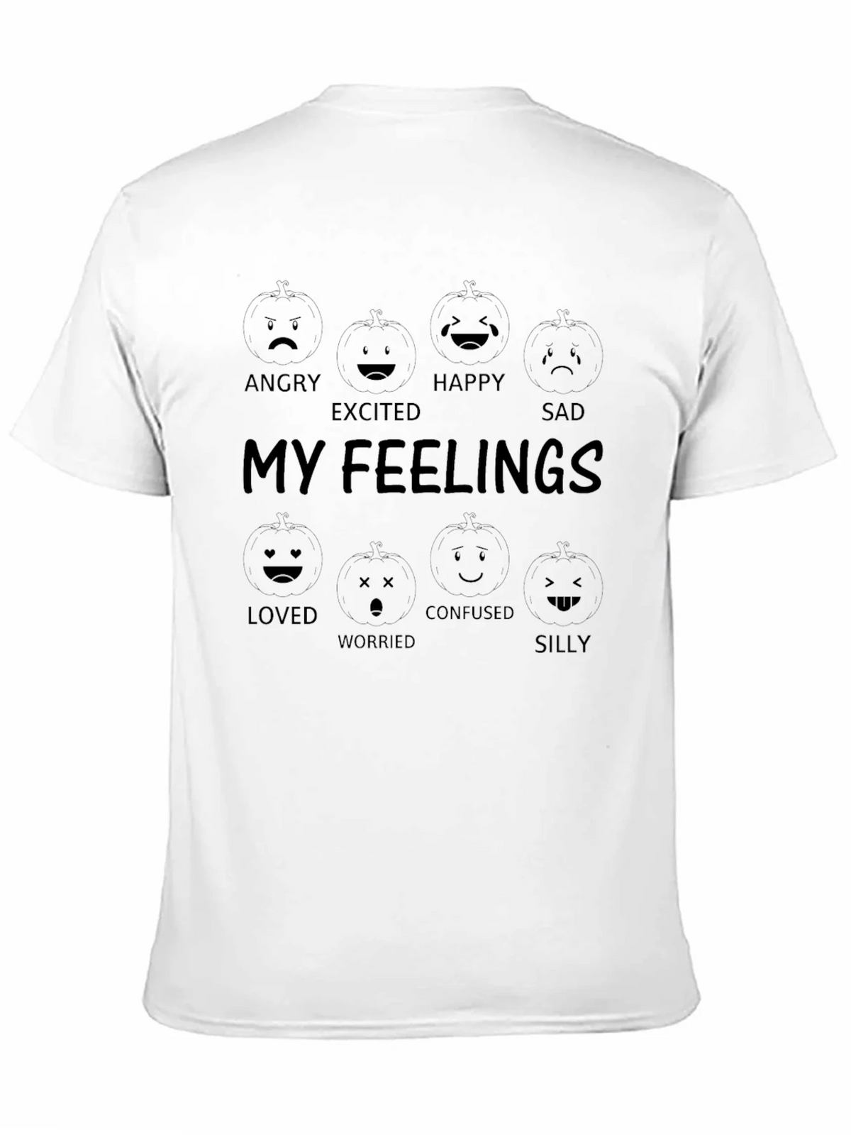 My Feelings Graphic T-Shirt - Black Cotton Tee product image 10