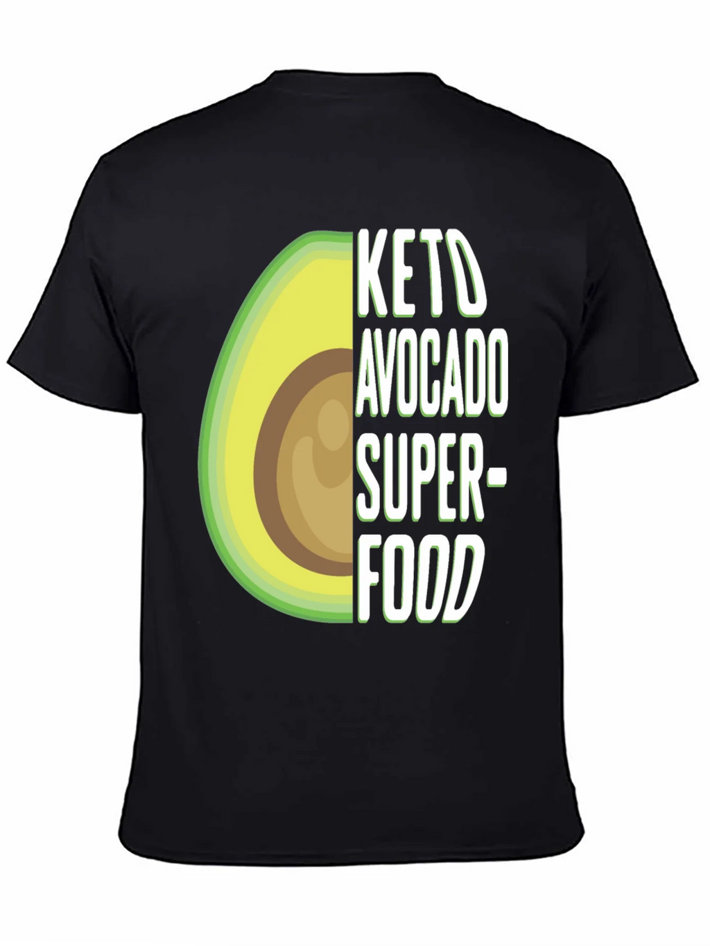 Keto Avocado Superfood T-Shirt - Unisex Black Tee product image 4