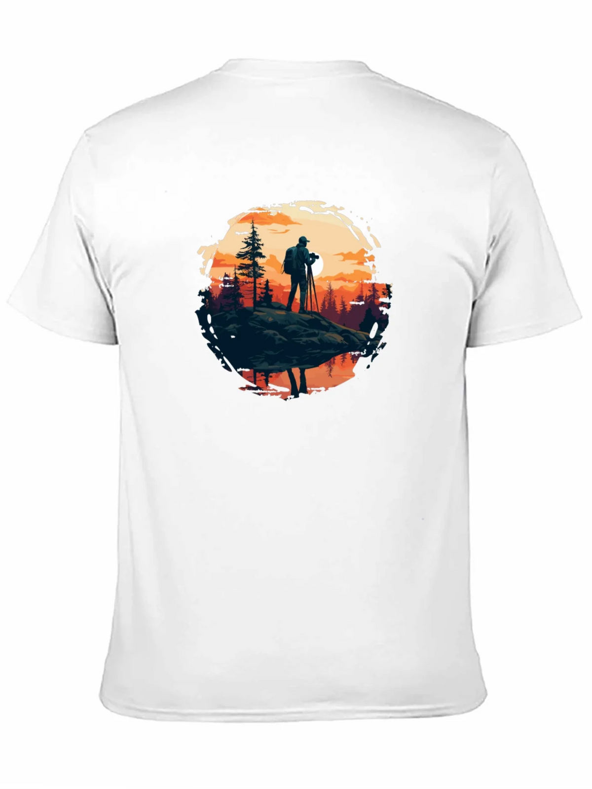 Photographer Nature Scene Black Tee product image 10