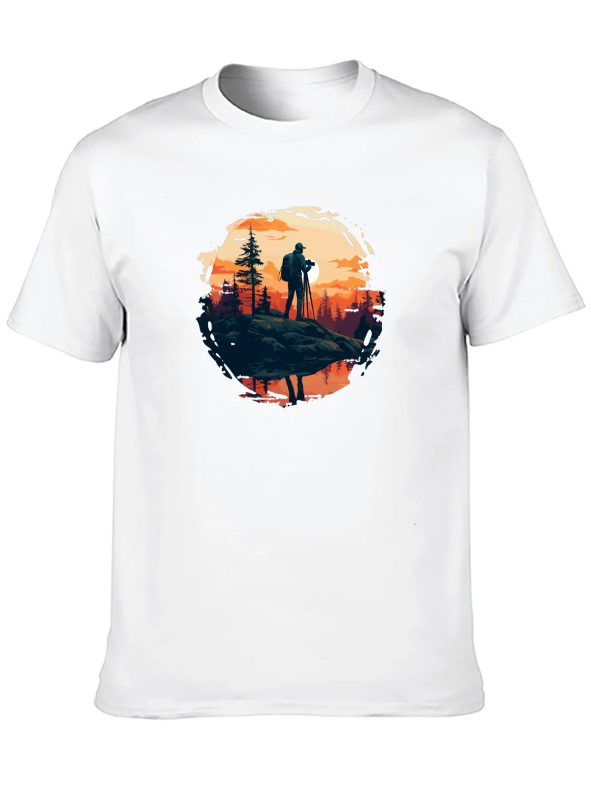 Photographer Nature Scene Black Tee product image 9