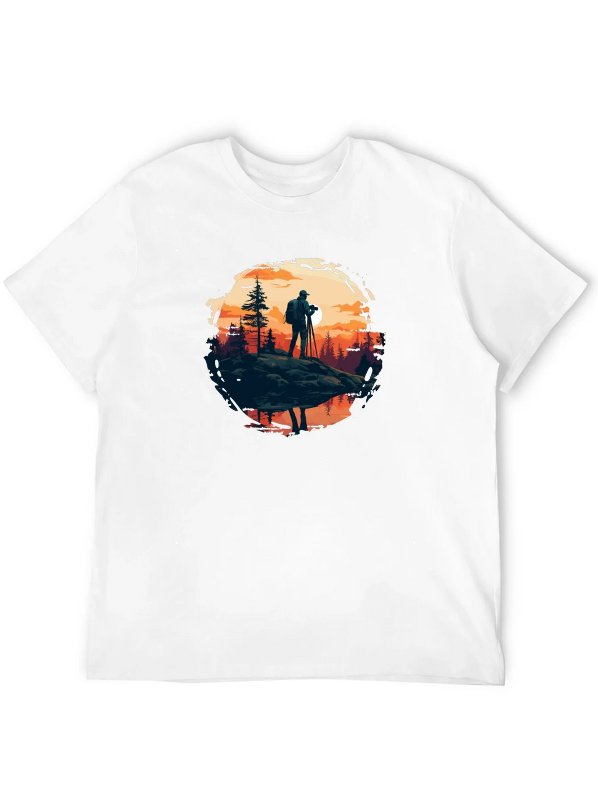 Photographer Nature Scene Black Tee product image 11