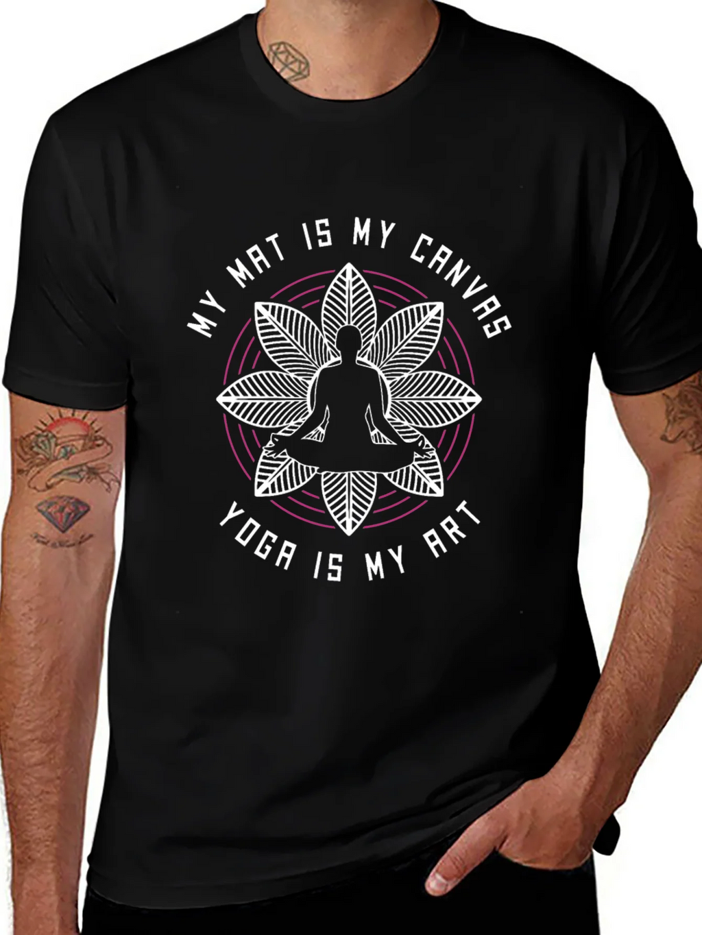 Yoga Art Graphic Tee - My Mat is My Canvas product image 1