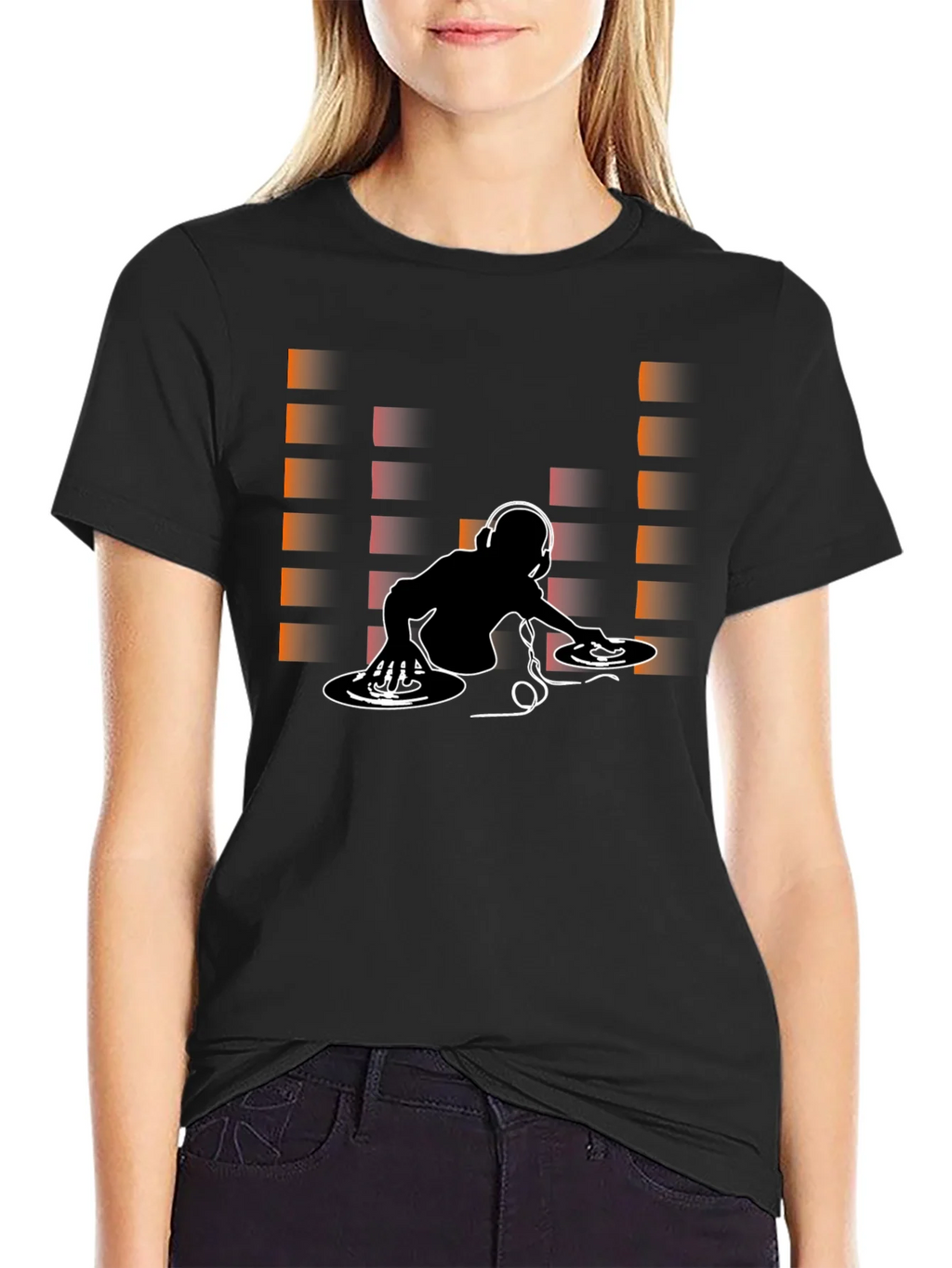 DJ Graphic Print Crew Neck T-Shirt product image 2