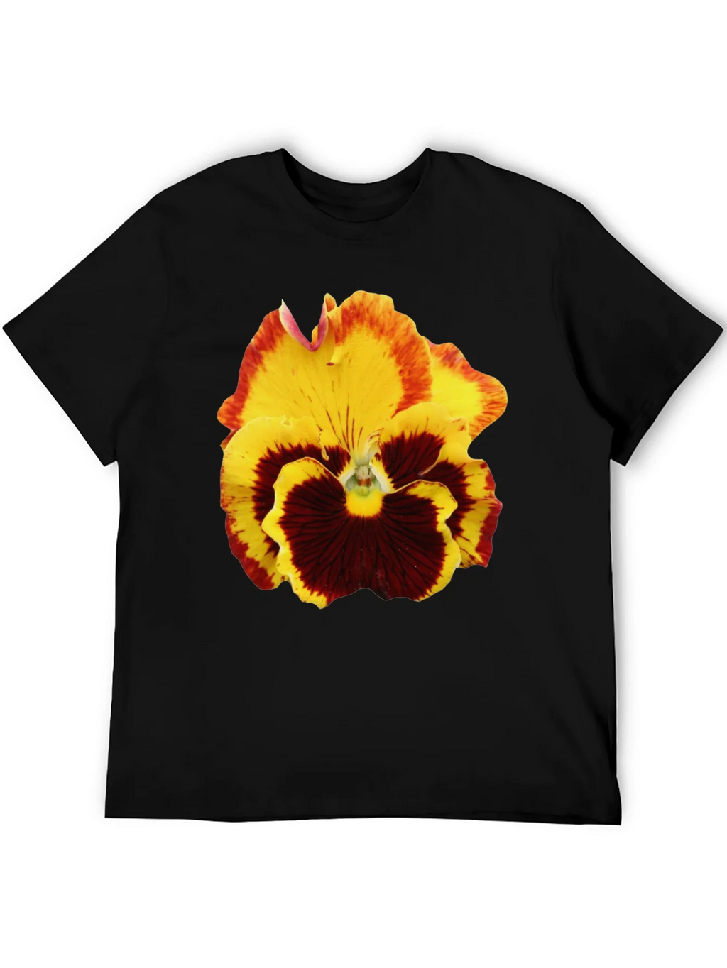 Floral Print T-Shirt - Pansy Graphic Tee product image 5