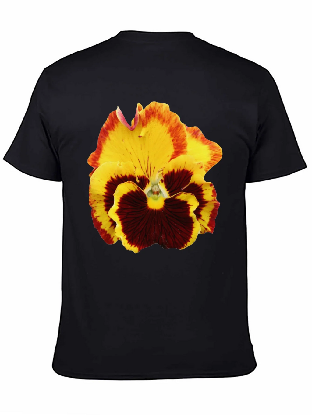 Floral Print T-Shirt - Pansy Graphic Tee product image 4
