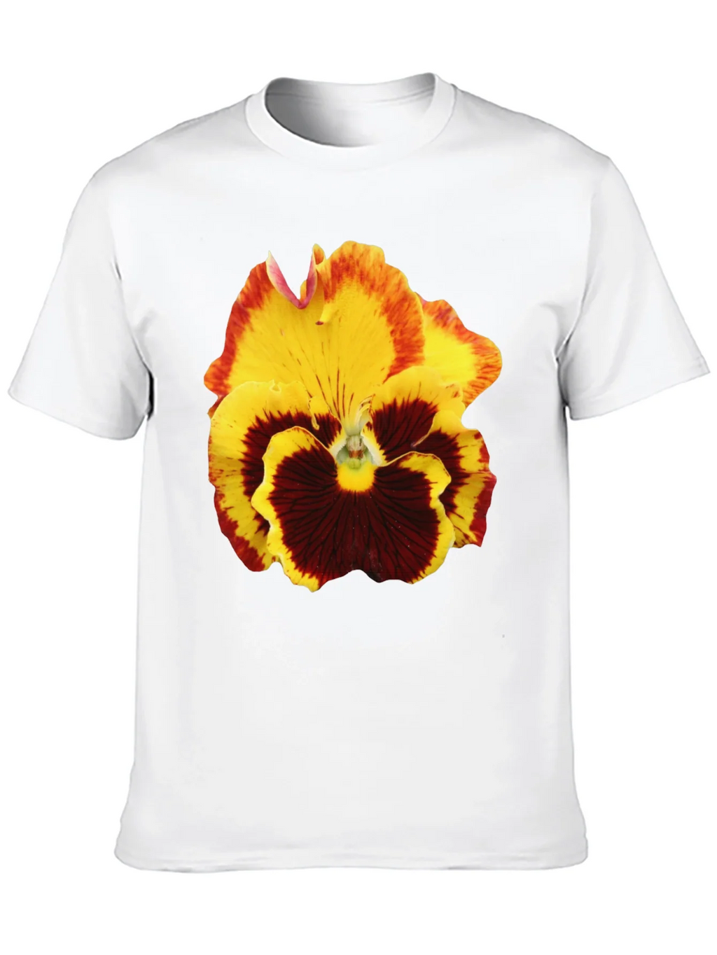 Floral Print T-Shirt - Pansy Graphic Tee product image 9