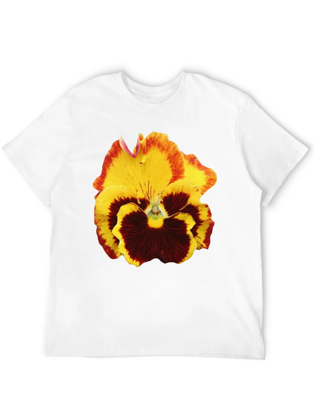 Floral Print T-Shirt - Pansy Graphic Tee product image 11