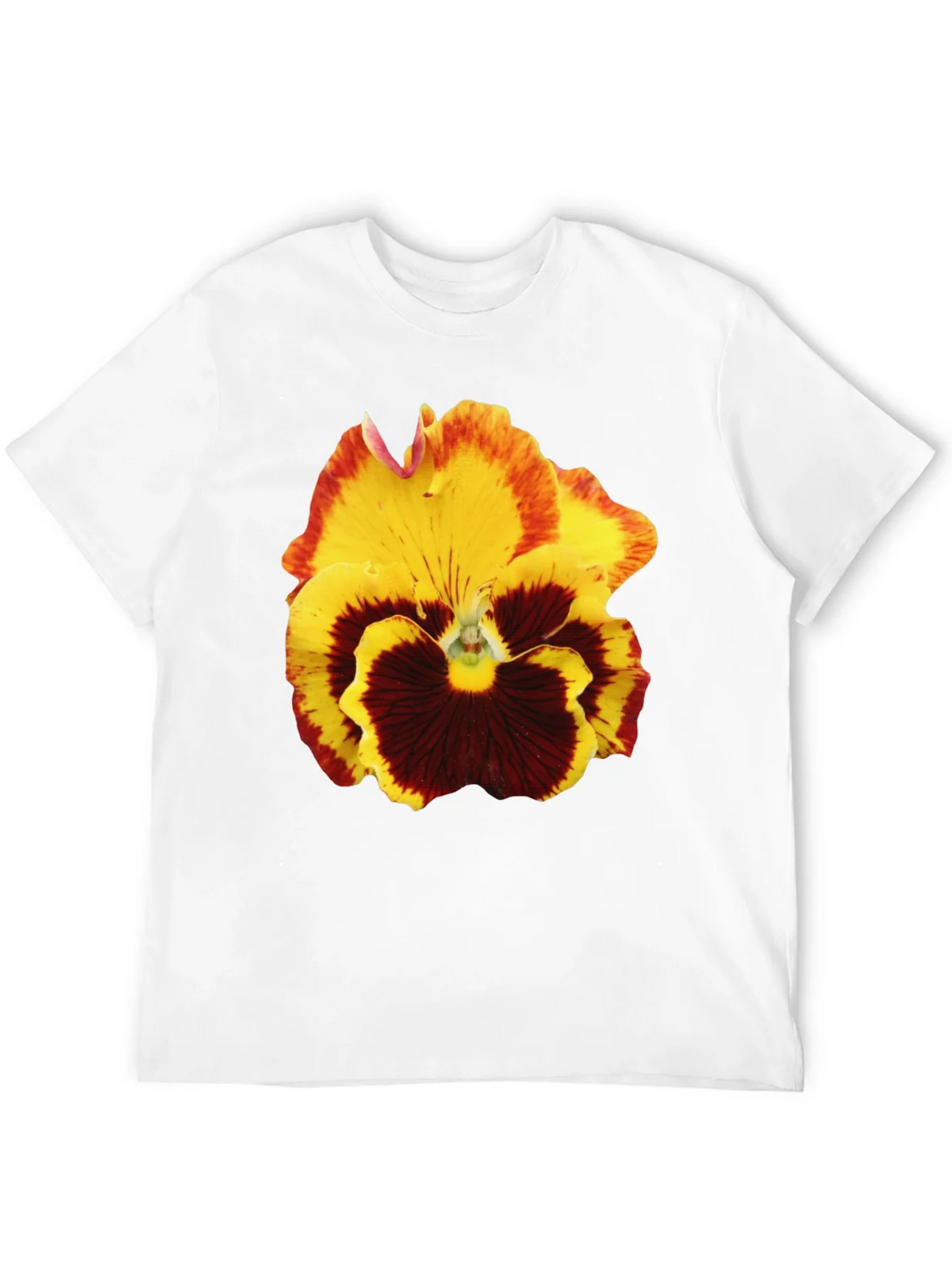 Floral Print T-Shirt - Pansy Graphic Tee product image 11