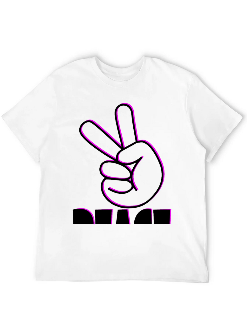 Peace Sign Graphic Tee - Black product image 11