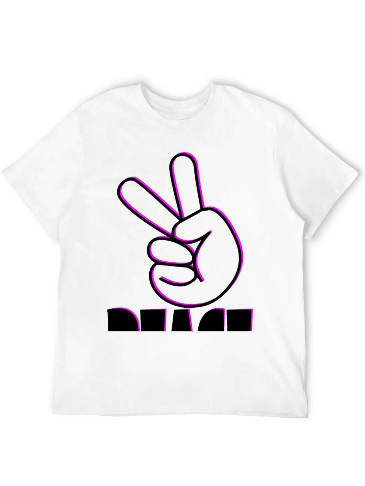 Peace Sign Graphic Tee - Black product image 11