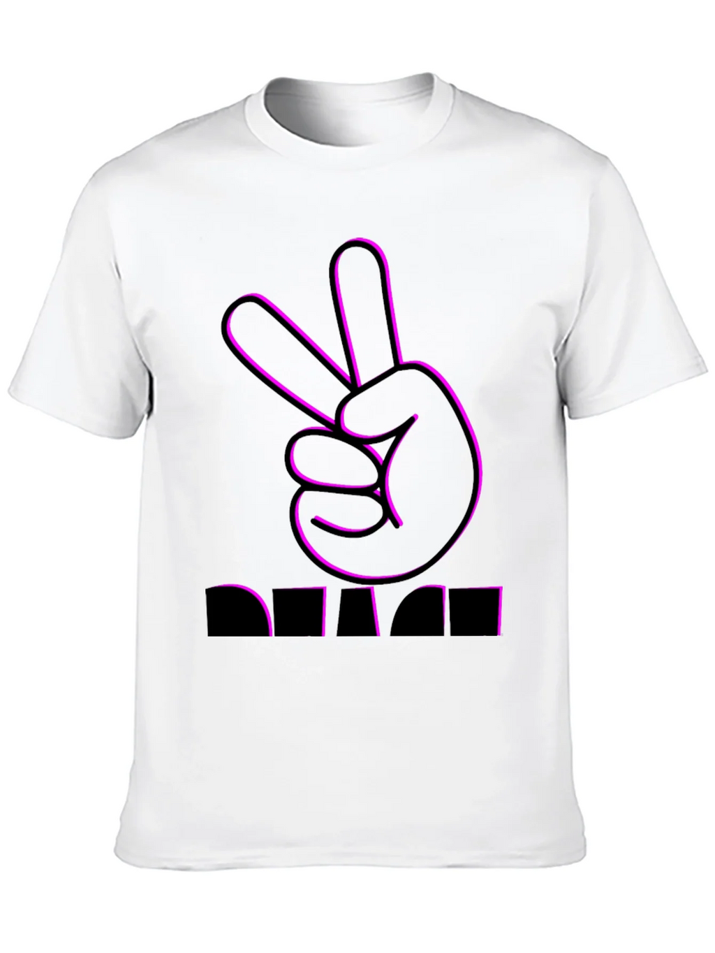 Peace Sign Graphic Tee - Black product image 9