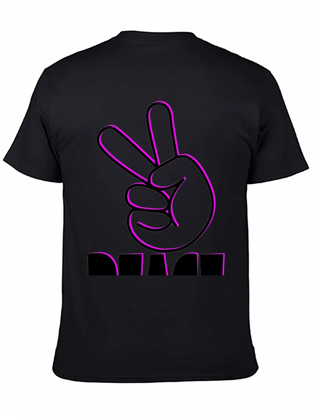 Peace Sign Graphic Tee - Black product image 4