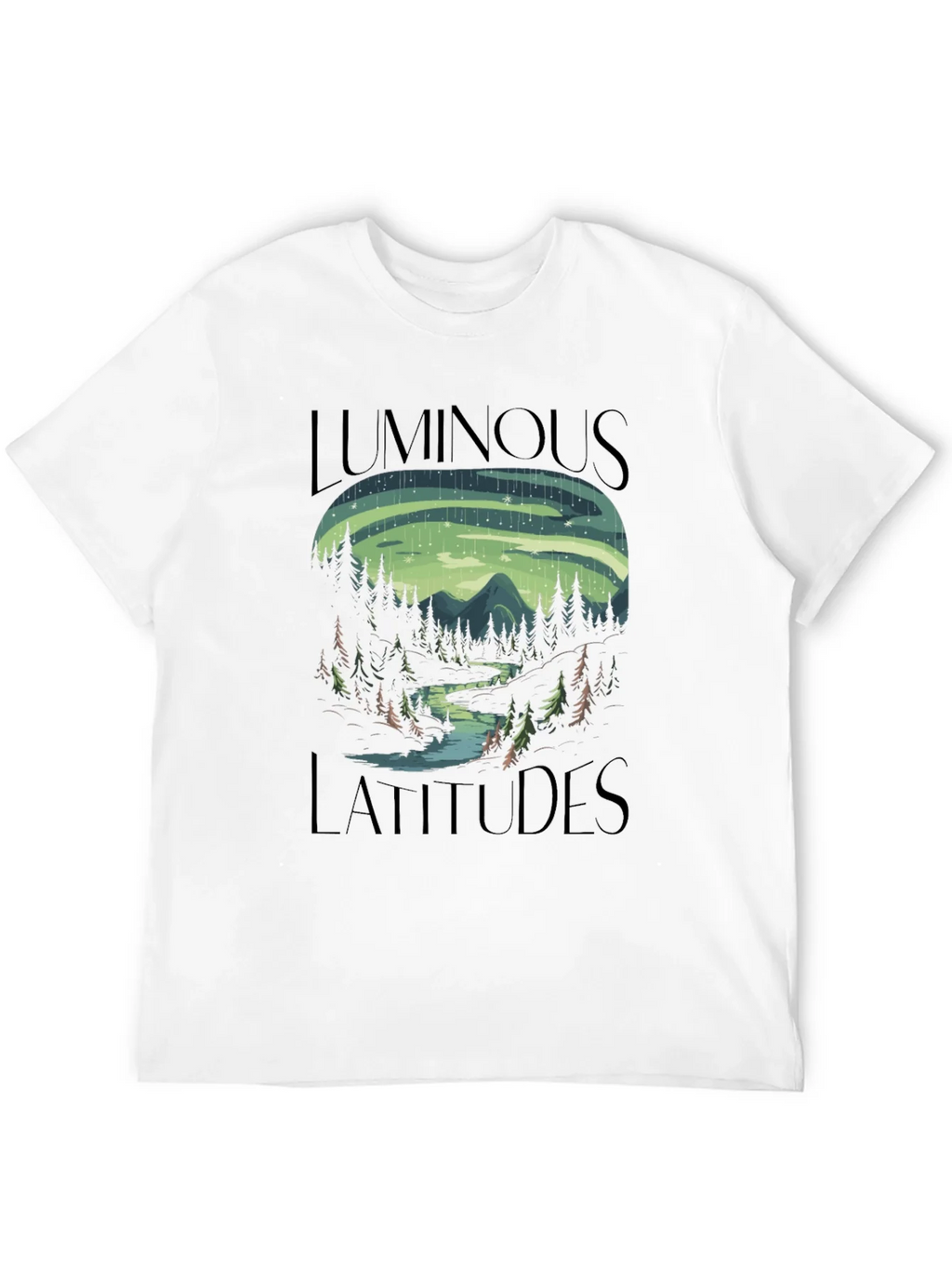 Luminous Latitudes Graphic Tee - Northern Lights Design product image 11