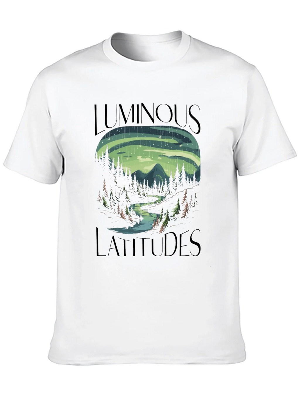 Luminous Latitudes Graphic Tee - Northern Lights Design product image 9