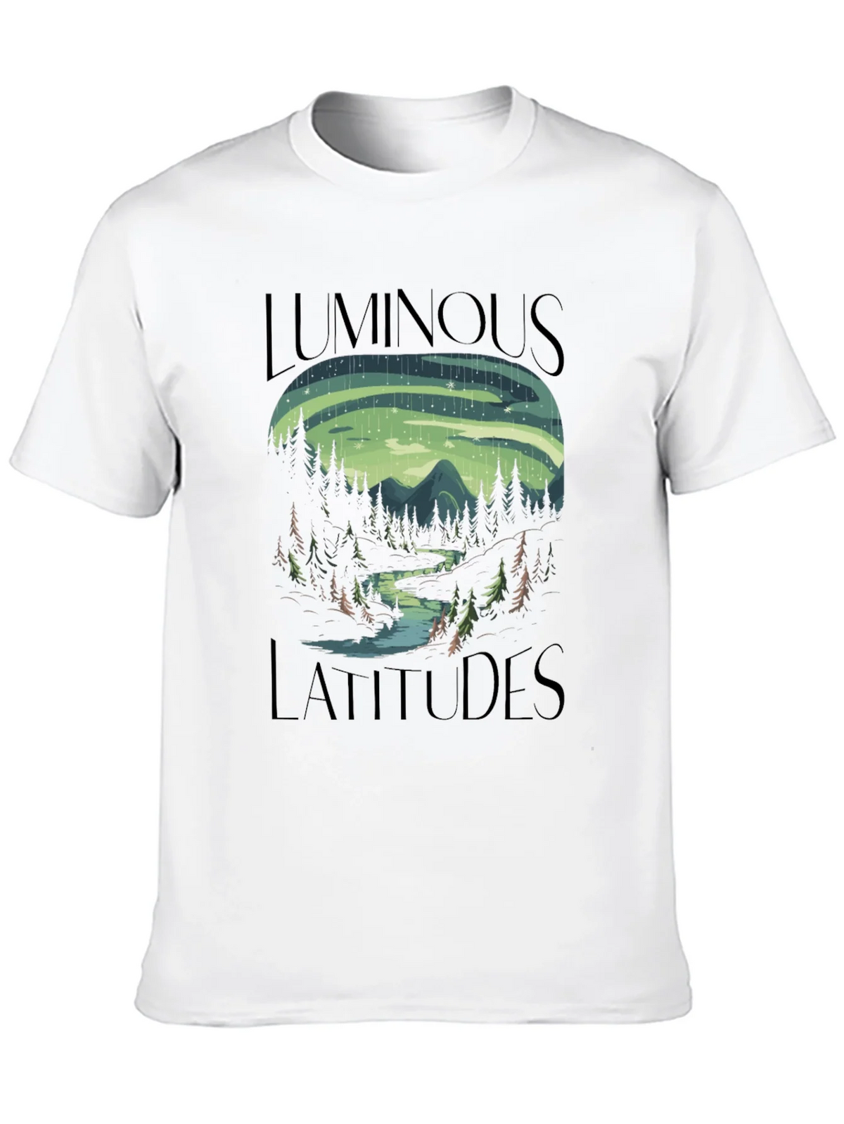 Luminous Latitudes Graphic Tee - Northern Lights Design product image 9