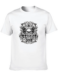 Street Art Skull Graphic Black T-Shirt product image 1