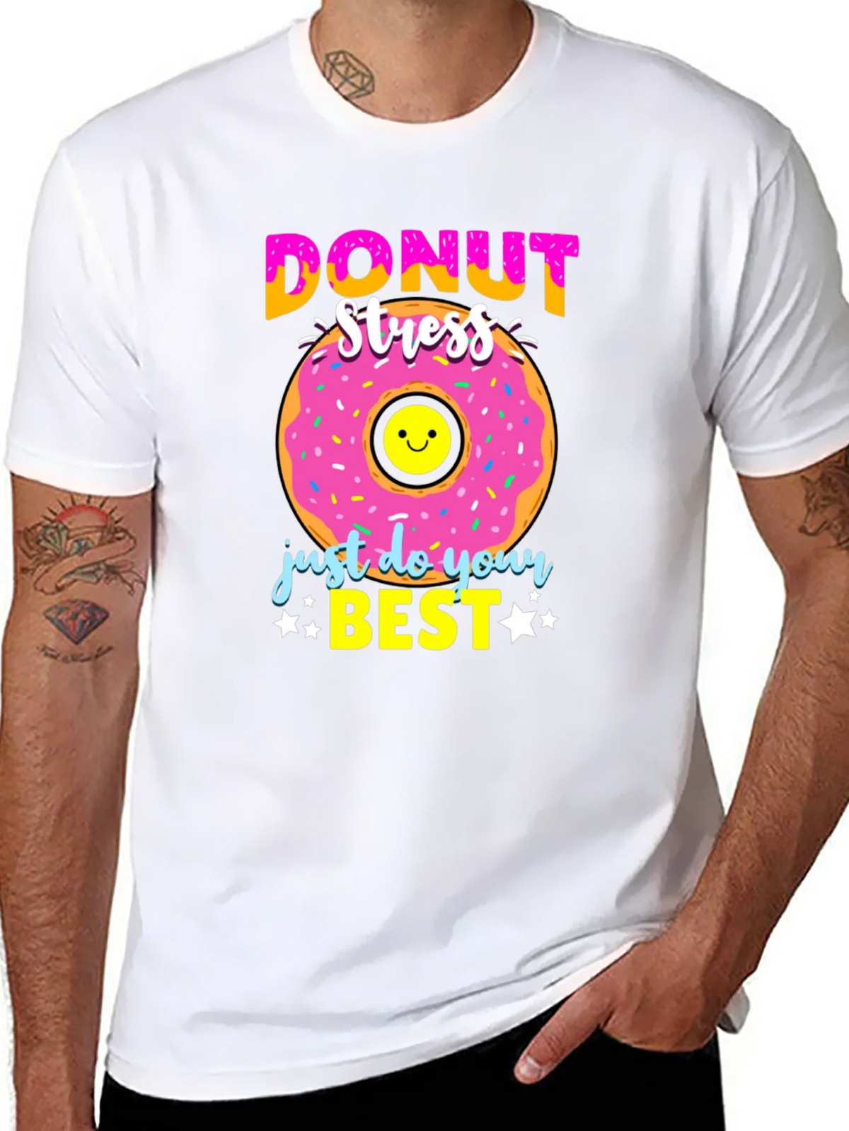Donut Stress T-Shirt - Just Do Your Best product image 7
