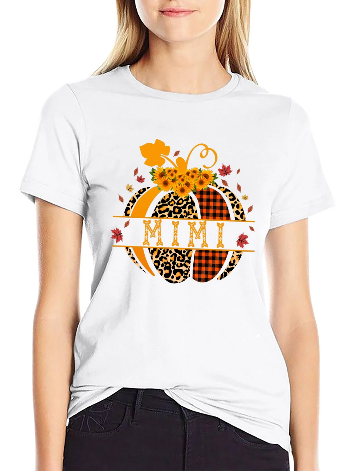 Mimi Pumpkin T-Shirt Fall Thanksgiving product image 8