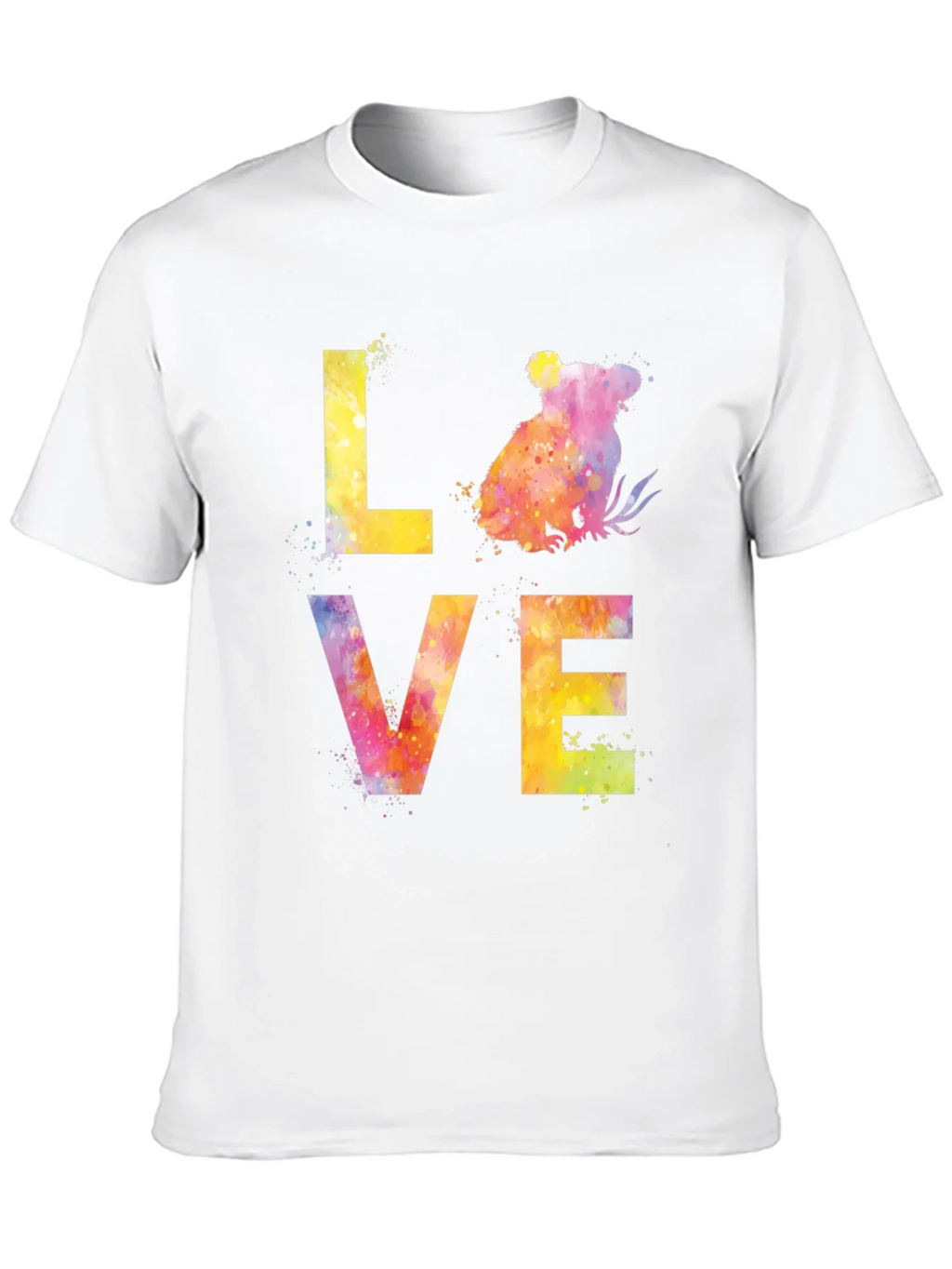 Koala LOVE Watercolor Print Graphic Tee product image 9