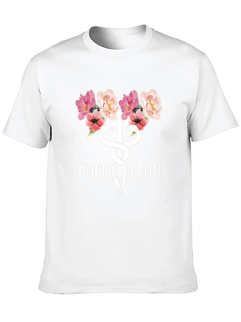 Public Health Floral Caduceus T-Shirt product image 9