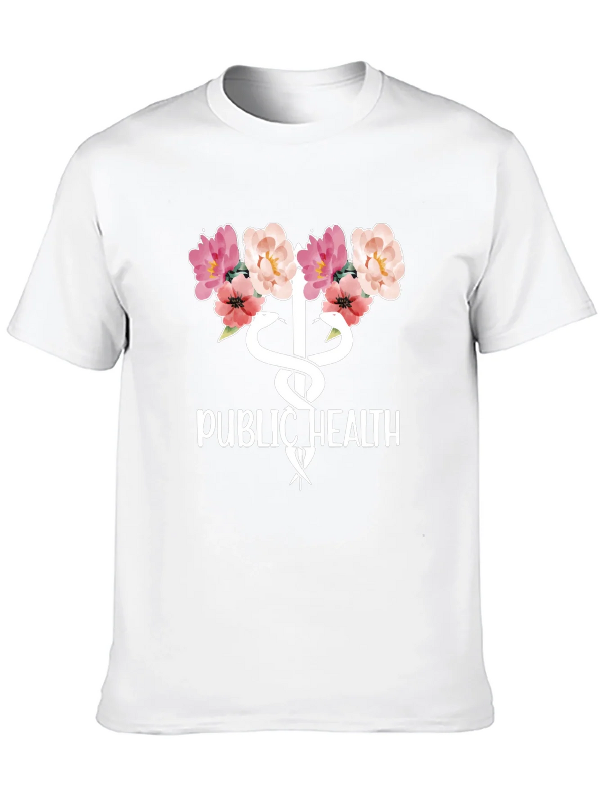 Public Health Floral Caduceus T-Shirt product image 9