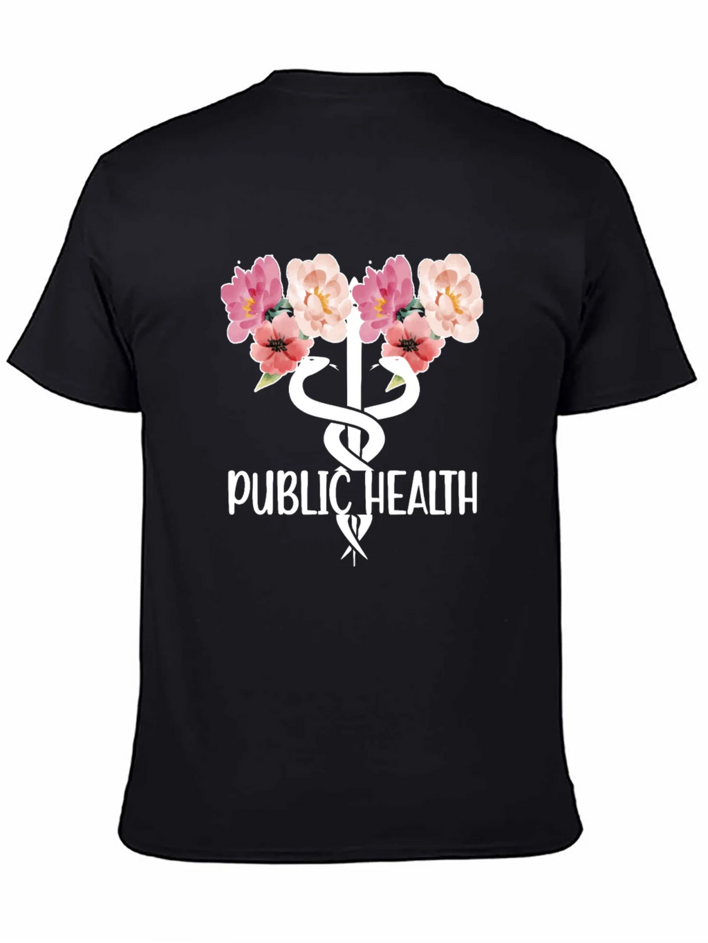 Public Health Floral Caduceus T-Shirt product image 4